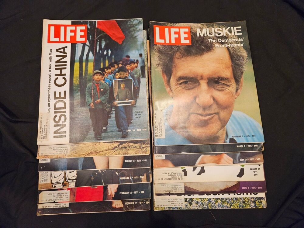 Vintage Life Magazine Lot Of 12 From 70's